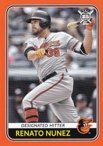 2020 TOPPS ORANGE PARALLELS RENATO NUNEZ BALTIMORE ORIOLES BIG LEAGUE - B2607 - Picture 1 of 2