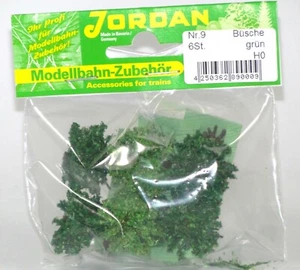 Jordan H0 9 Set 6 Büsche grün, Höhe ca. 1,5 cm - Bild 1 von 1