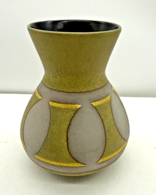 West German Pottery Steuler Kermamik Mid Century Geometric Textured Vase 4124/2 - image 1 of 4
