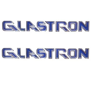 Glastron Boat Raised Decal 05726460 | 18 x 2 1/8 Inch Blue Silver Pair - Bild 1 von 3