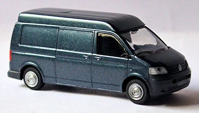 VW Volkswagen T5 Mittelhochdach Scatola 2003-09 Antracite Metallo 1:87 Rietze - Immagine 1 di 4