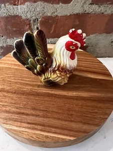 Vintage Japan Chicken Hand Painted Ceramic Figurine Cottagecore - Picture 1 of 5