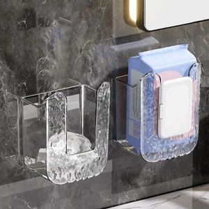 Wall Mounted Wipes Dispenser Refillable Tissue Storage Box Case For Bathroom - Picture 1 of 13