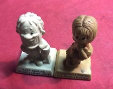 Vintage Lot Of 2 Wallace Berrie Co W&R  1975 Figurine  # 9108. Made In U.S.A