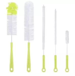 Flaschenbürste Set, 5pcs Reinigungsbürste Flaschenreiniger für Flaschen, Gläser - Bild 1 von 2