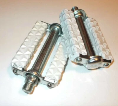 UNION pédale blanche type LYOTARD (la paire) vélo cyclomoteur filetage français