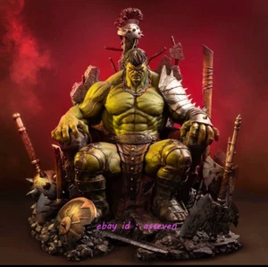QUEEN STUDIOS 1/4 Premium Green Scar - Hulk Throne Statue Figure Model In Stock - Picture 1 of 4