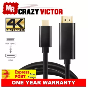 USB Type C to HDMI 4K Cord Cable for ASUS ASUSPRO B9440 B8240 P5440 P4540 - Picture 1 of 5