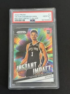 Victor Wembanyama 2023 Prizm Instant Impact Silver Prizm #3 PSA 10 - Picture 1 of 6