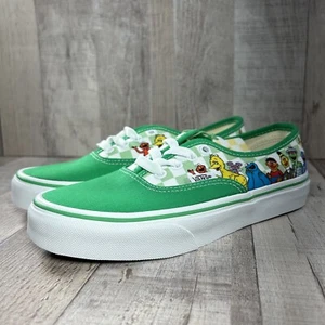 Vans X Sesame Street Authentic Jungen kleine Kinder Vorschulschuhe grün Größe 3 - Bild 1 von 16
