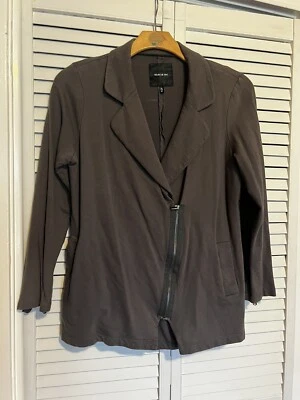 Cárdigan Suéter Camisa Top Cremallera Frontal Gris MAC & JAC Para Mujer Talla XL Grande Foto 1 de 4