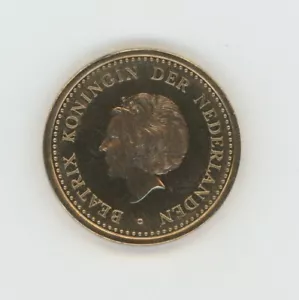 NETHERLANDS ANTILLES 1 Guldens 1995 KM 37 UNC - Picture 1 of 2