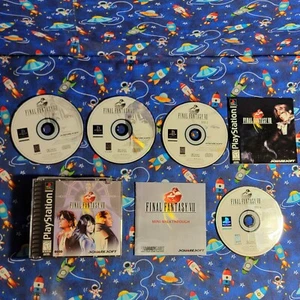 Final Fantasy VIII 8 Black Label PS1 PlayStation 1 + Reg Card - Complete CIB - Picture 1 of 13