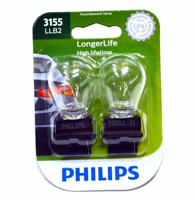 Philips LongerLife 3155 20.48W Two Bulbs Back Up Reverse Light Replacement Lamp - Image 1 of 4