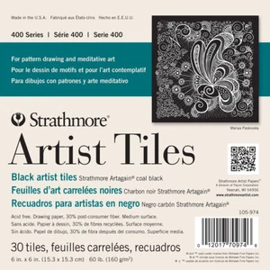 Strathmore Artist Tiles 6"X6" 30/Pkg-Black, 62105974 - Picture 1 of 1