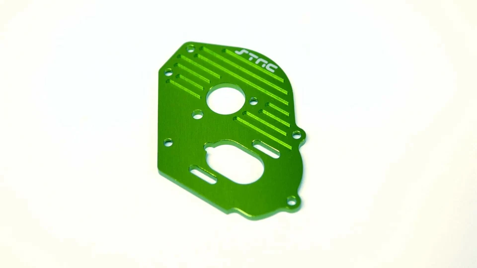 STRC ST9490G GREEN ANODIZED FINNED HEAT SINK MOTOR PLATE for TRAXXAS DRAG SLASH - Image 1 of 1