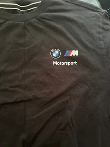 T shirt BMW Racing marca Puma Small nera come nuova auto sportiva pulita - Foto 1 di 5