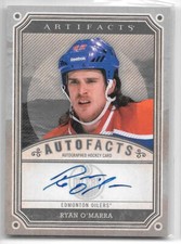 2013-14 Upper Deck UD Artifacts Autofacts Autograph #A-RO Ryan O'Marra
