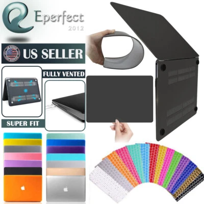 Rubberized Hard Case Shell+Keyboard Cover for MacBook Air 13" M2 M1 14 15 16 Pro - Image 1 of 2