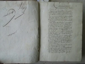 Commentaire MS sur la COUTUME DE CHARTRES, 1735/1755. - Picture 1 of 24