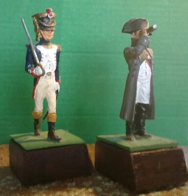 Lot 2 figurines en plomb Almiral Premier Empire Napoléon - Photo 1/4