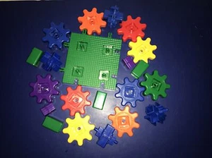21 Ersatzteile Learning Resources Zahnräder Super Gebäude Spielzeug Set Lot B - Bild 1 von 2