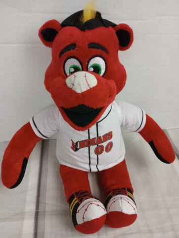 Indianapolis Indians Plush Rowdie Mascot 13" Baseball Souvenir Yellow Hair Bear Cover