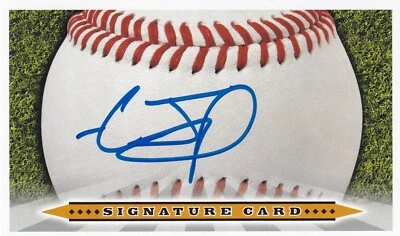 CHRIS PADDACK SIGNED AUTO'D 3X5 IC SIGNATURE CARD INDEX MINNESOTA TWINS PADRES - Image 1 of 3