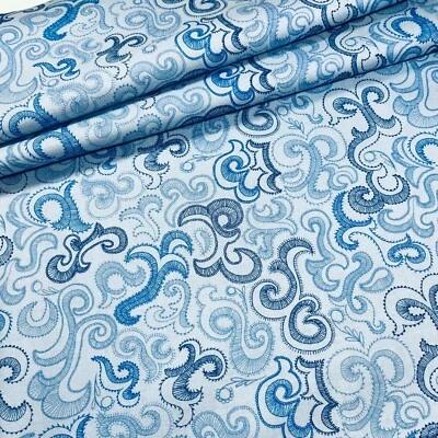 Connecting Threads Symphony of Blues Musical Scroll 4628 in Pale French Blue - Image 1 of 4