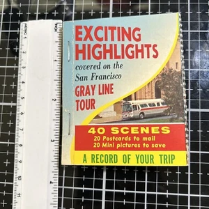 SAN FRANCISCO GRAY LINE TOUR Miniature 40 SCENES. Postcards/mini Pics Not Used - Picture 1 of 5