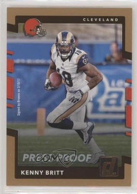 2017 Panini Donruss Retail Press Proof Bronze Kenny Britt #81 - Image 1 of 2