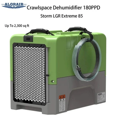 Deshumidificador comercial ALORAIR 180pint LGR espacios de arrastre garaje sótano 2300sq Foto 1 de 4