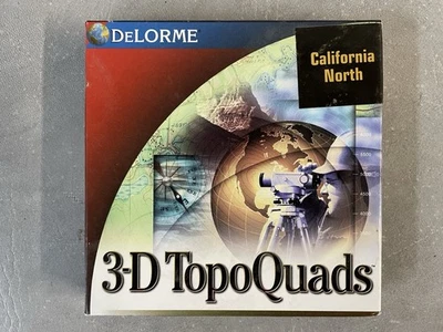DeLorme 3-D Topo Quads California North Maps Data Discs Windows 95-98 - Image 1 of 4