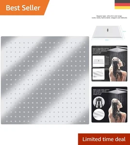 Hochwertiger Duschkopf 50x50cm - Edelstahl Regenbrause mit Chrom-Oberfläche - Bild 1 von 11