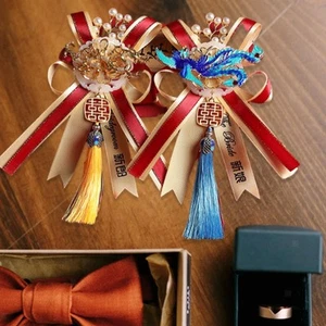 2 Stücke Hochzeit Boutonniere für Braut Bräutigam für Veranstaltungen - Bild 1 von 7