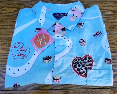 Pijama Vintage Nick and Nora Franela L/XL I Love Lucy NUEVO NUEVO CON ETIQUETAS Foto 1 de 4