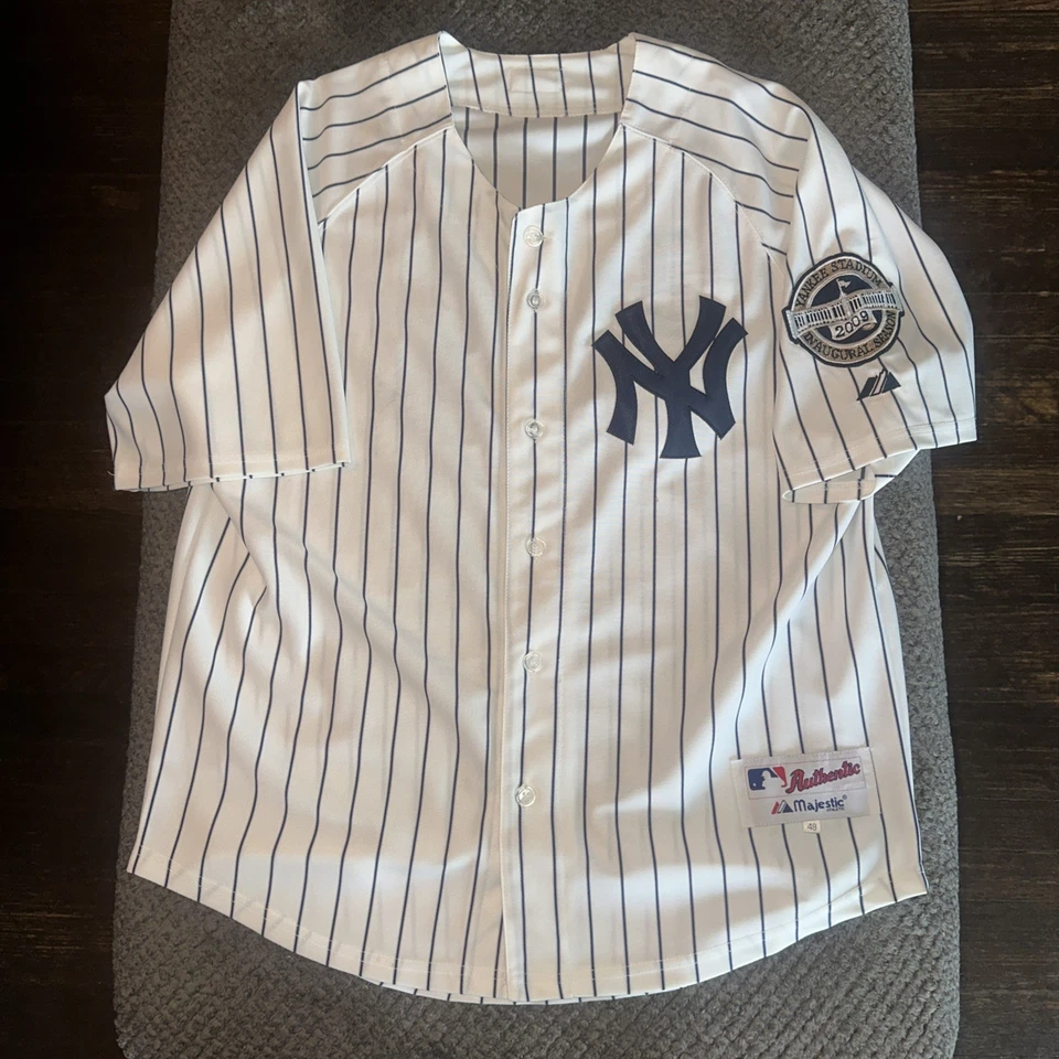 Alex Rodríguez #13 Yankees Majestic Stadium Temporada Inaugural 2009 Talla 48 Foto 1 de 4