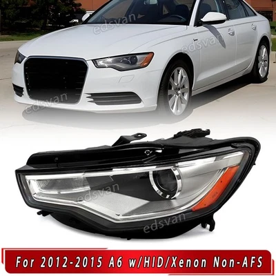 For 2012-2015 Audi A6 S6 HID w/o AFS LED DRL Projector Headlight Driver Side LH - Изображение 1 из 4