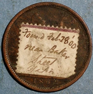 Great Britain Penny 1862 Victoria KM# 749.2 - Picture 1 of 2