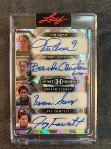 2025 Leaf Sports Heroes HAMM CHASTAIN FAWCETT AKERS & 4 altre auto #8/10 USWNT - Foto 1 di 2