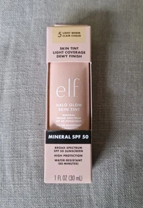 New E.L.F. Halo Glow Skin Tint In No 5 Light Warm SPF 50. 30ml - Picture 1 of 4