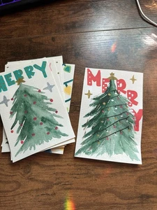 Handbemalte Aquarell Weihnachtskarten 7 Stück - Bild 1 von 5