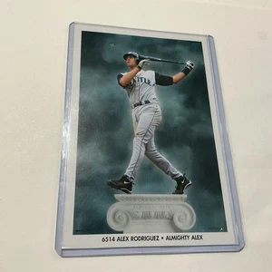 Vintage Alex Rodriguez "Alex Almighty" Seattle Mariners 4X6 PROMO POSTER KARTE - Bild 1 von 4