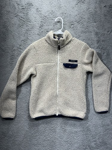 OFF WHITE Felpa Columbia Sportswear donna taglia S sherpa full zip bianco sporco