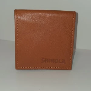 Shinola Detroit Naranja Castaño Cuero Gafas de Sol Estuche Bolsa Viaje Vidrio Marrón - Imagen 1 de 7