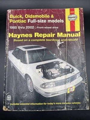 Haynes Repair Manual 19020 Buick Oldsmobile Pontiac 1985-2005 FWD Models (worn) - Image 1 of 4