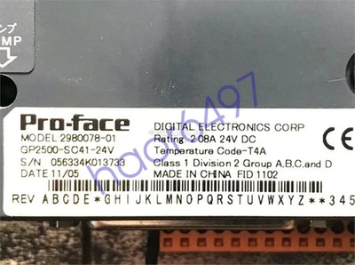 Proface Pro-Face GP2500-SC41-24V 2980078-01 ef - Image 1 of 3