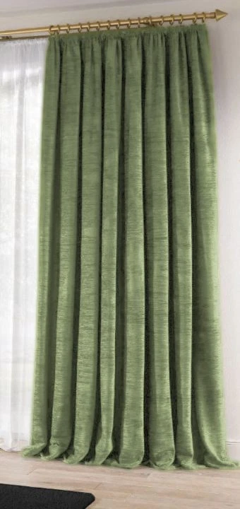 Wirth Thermo Chenille Island Einzelschal mit Kräuselband Fb. hellgrün - Bild 1 von 1