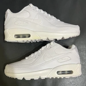 Sz 6Y - NIKE AIR MAX 90 LTR (GS) ‘WHITE’ WMNS 7.5 [CD6864-100] NEW - Picture 1 of 14