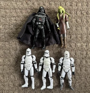 (5) Star Wars Darth Vader Stormtrooper Actionfigur Konvolut Hasbro 2005 - Bild 1 von 6